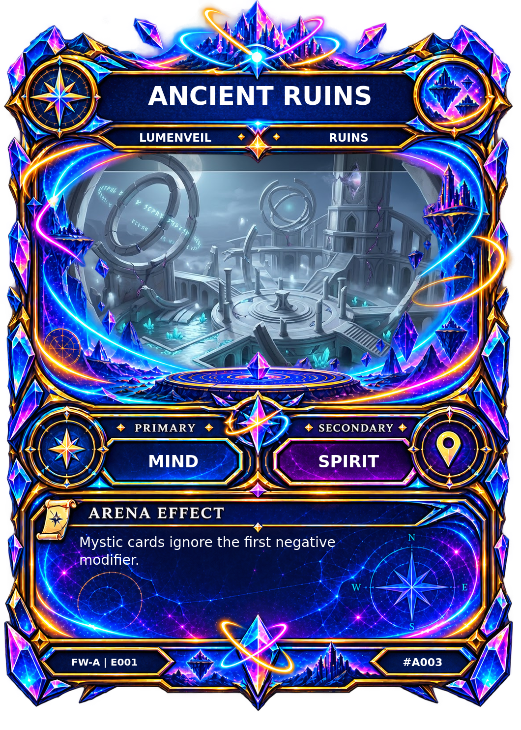 Rendered Ancient Ruins Arena card