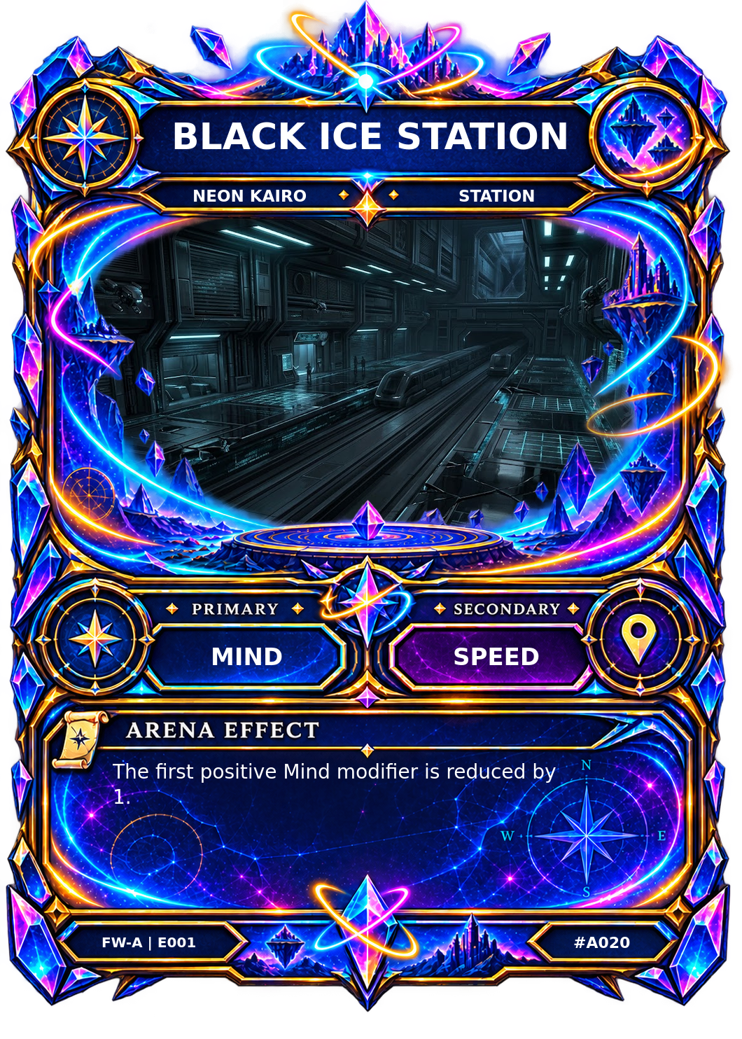 Rendered Black Ice Station Arena card