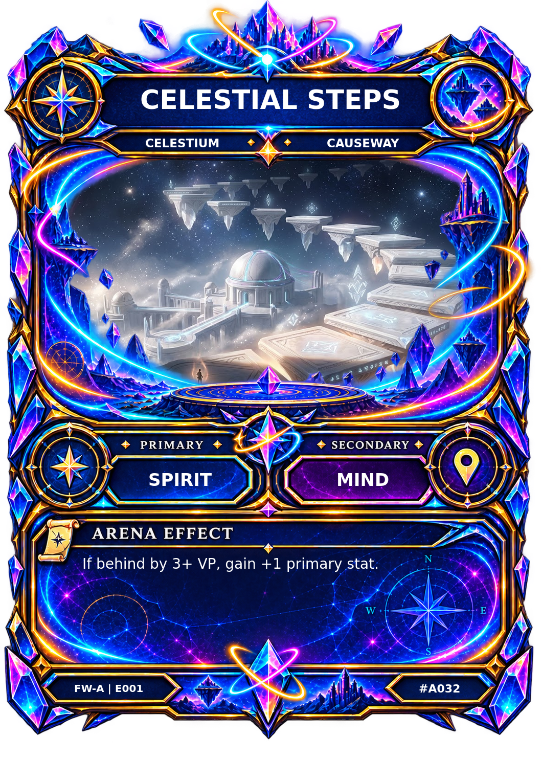 Rendered Celestial Steps Arena card