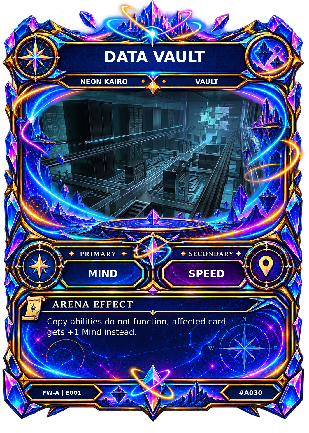 Rendered Data Vault Arena card