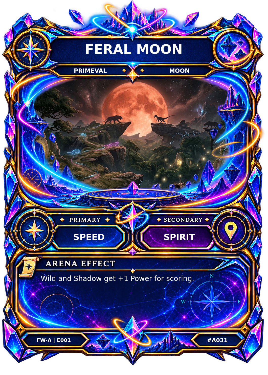 Rendered Feral Moon Arena card