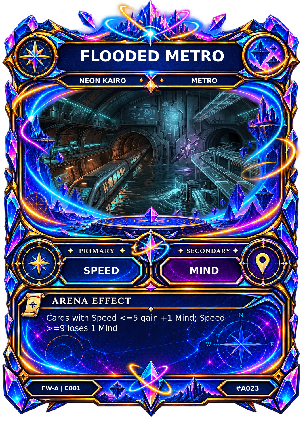 Rendered Flooded Metro Arena card