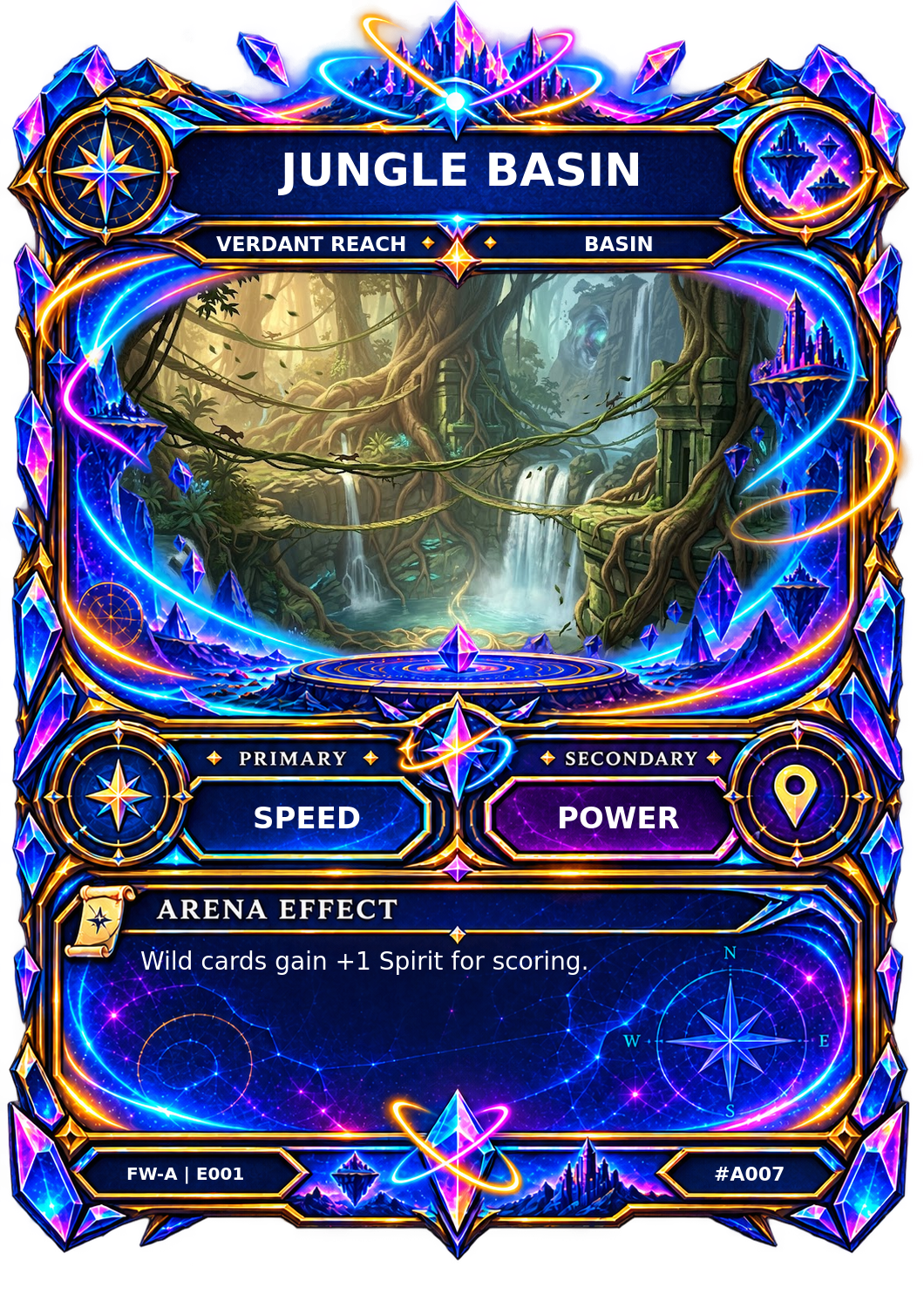 Rendered Jungle Basin Arena card