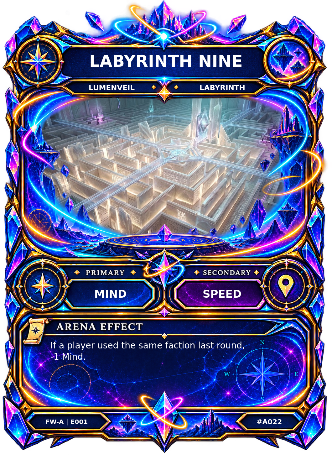 Rendered Labyrinth Nine Arena card