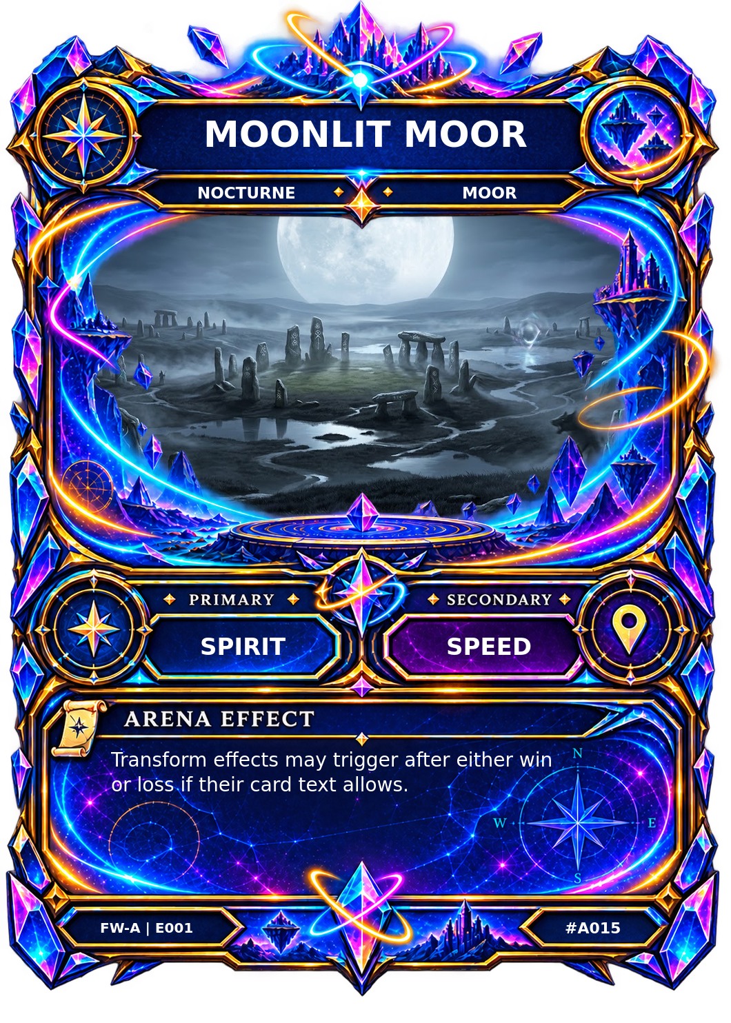 Rendered Moonlit Moor Arena card