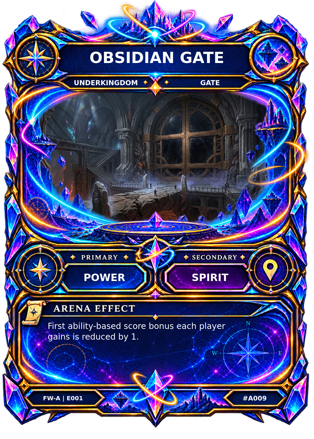 Rendered Obsidian Gate Arena card