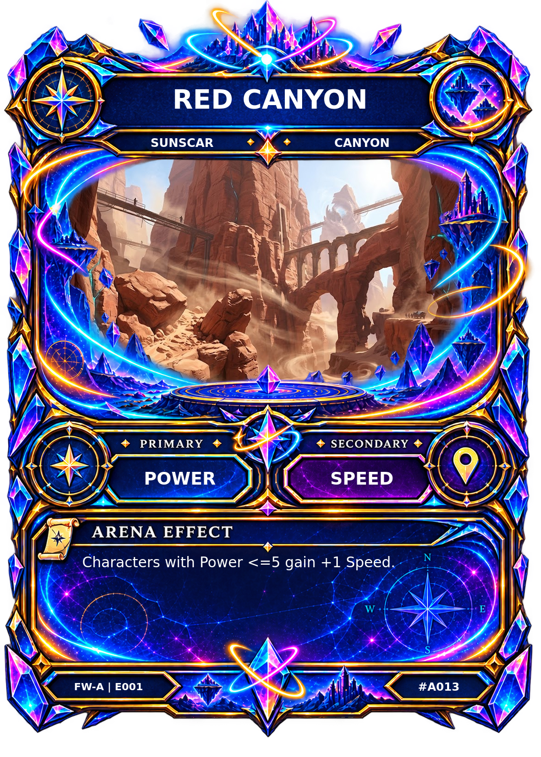 Rendered Red Canyon Arena card