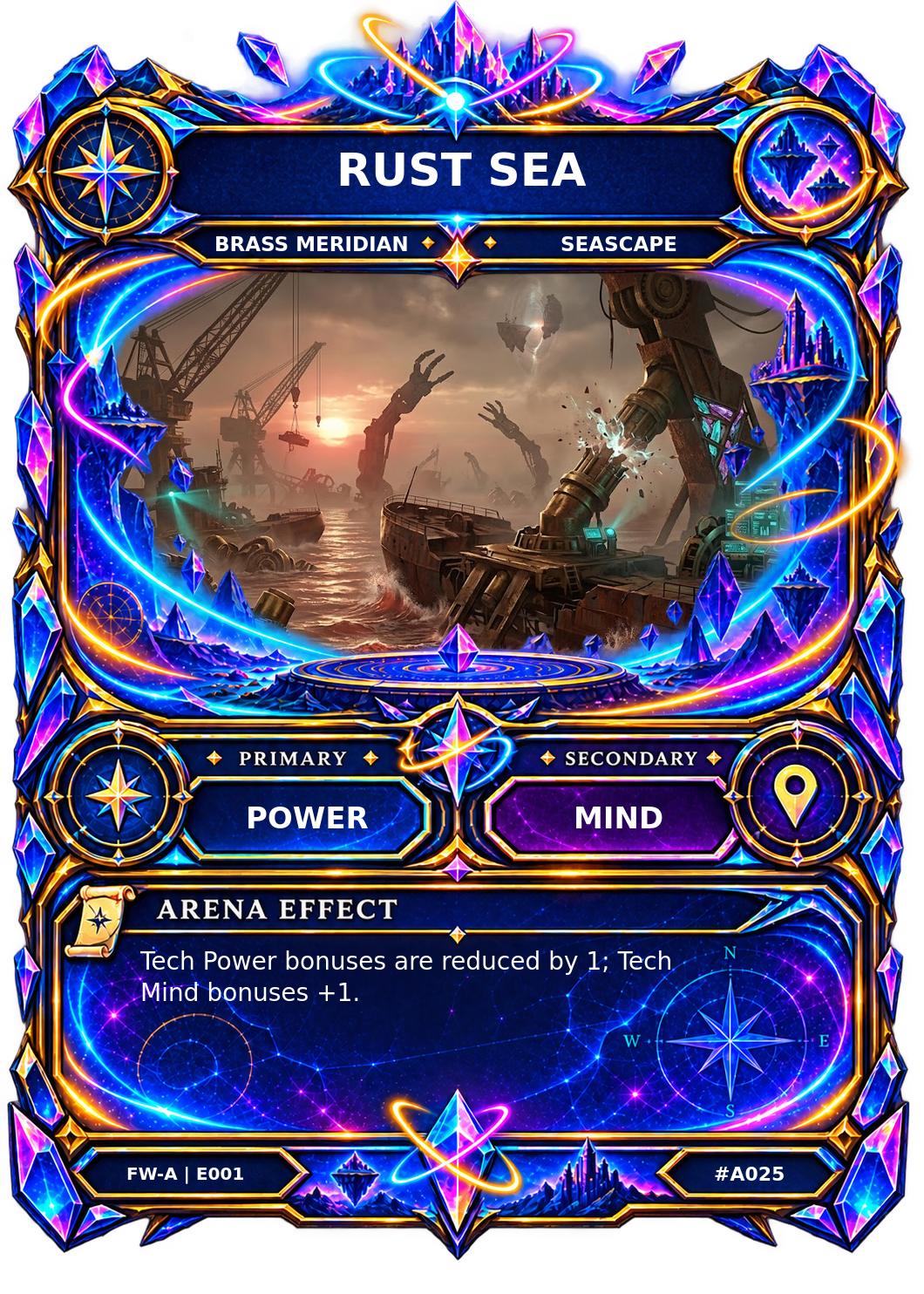 Rendered Rust Sea Arena card