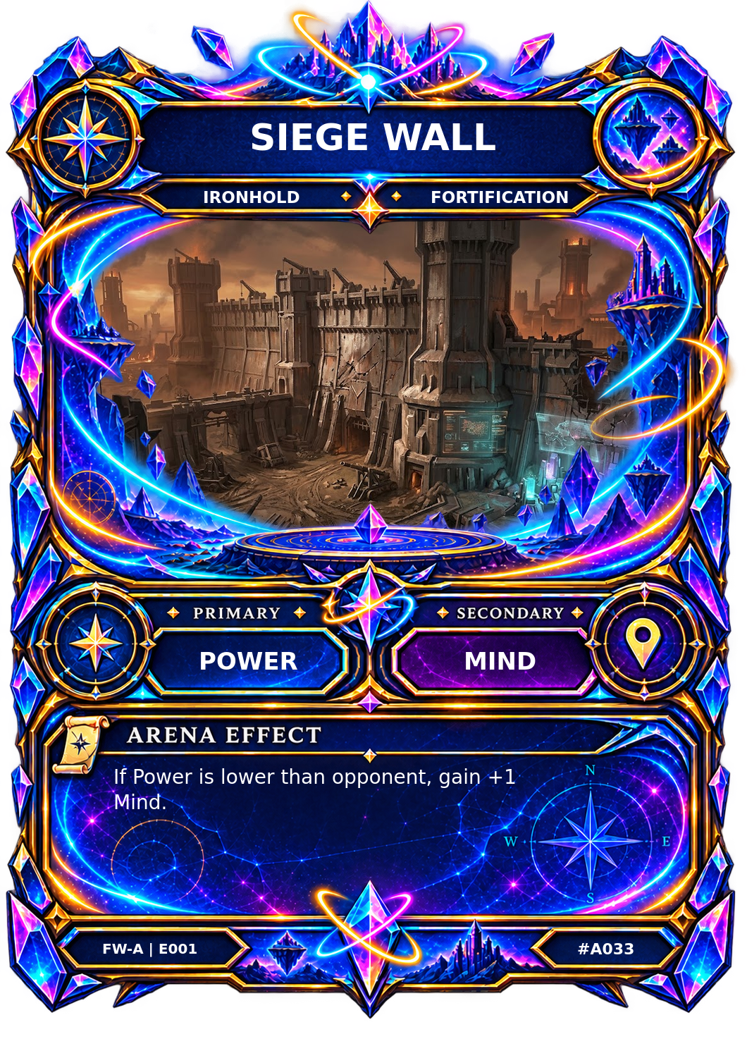 Rendered Siege Wall Arena card