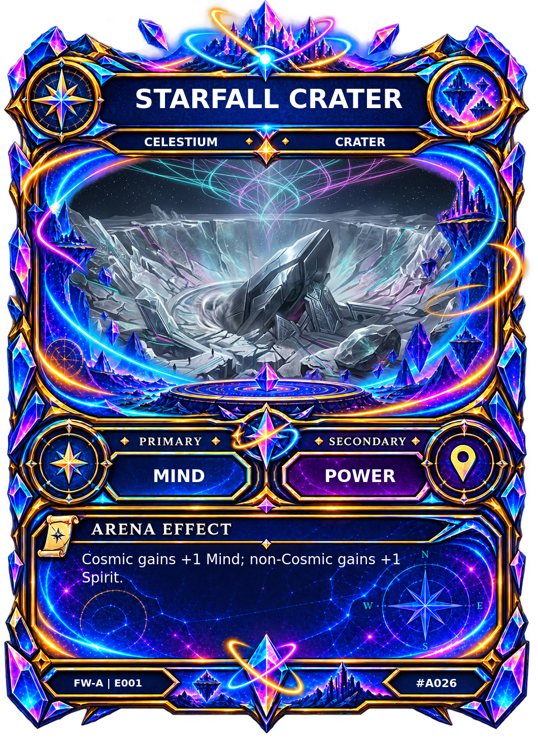 Rendered Starfall Crater Arena card