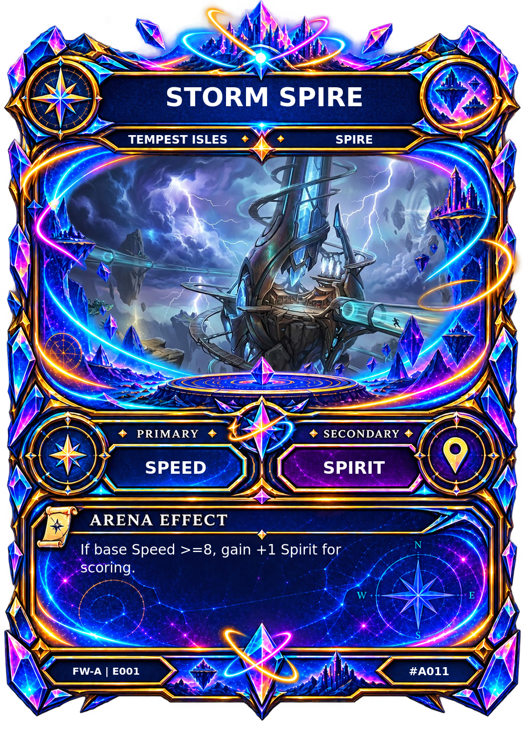 Rendered Storm Spire Arena card