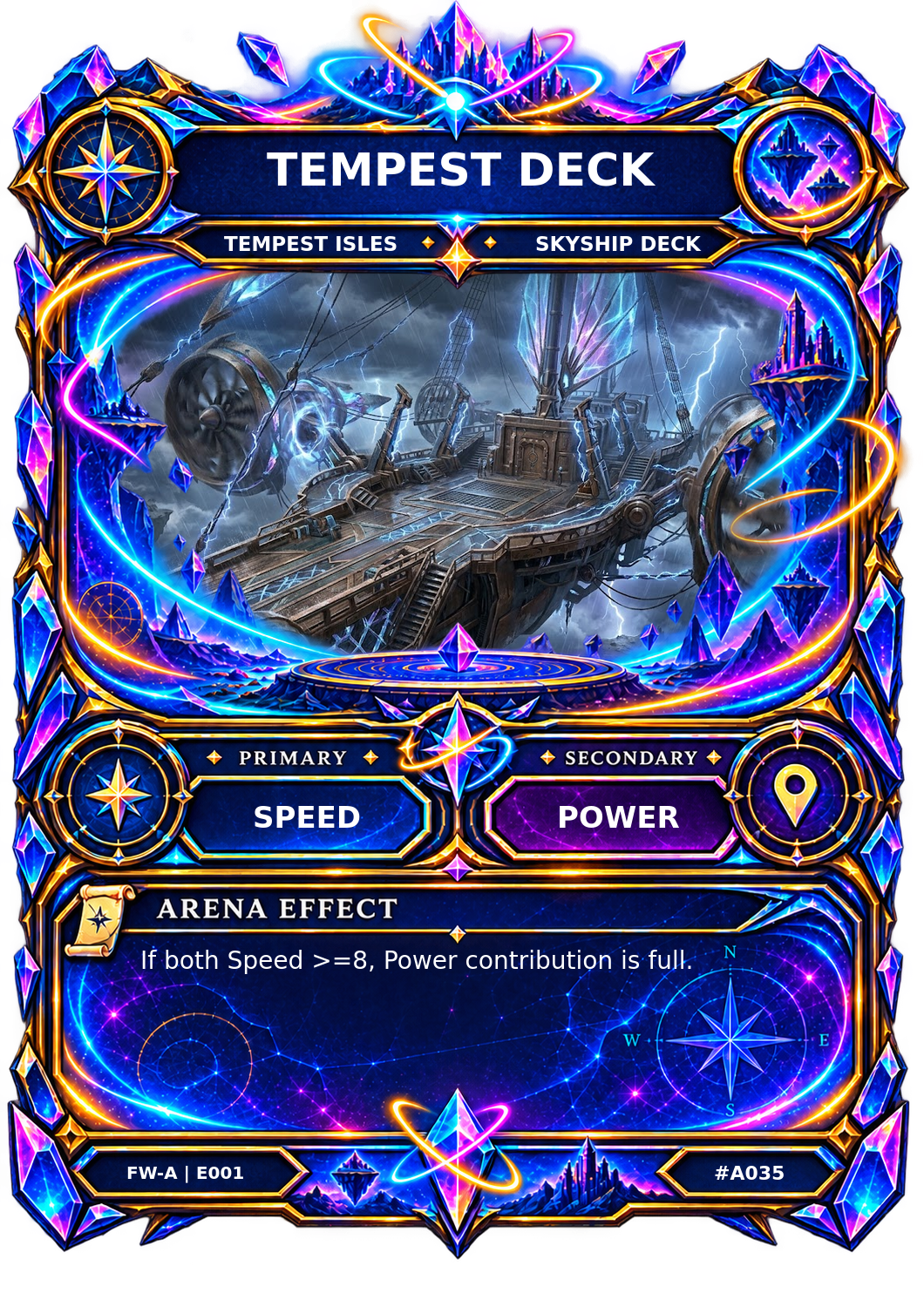 Rendered Tempest Deck Arena card