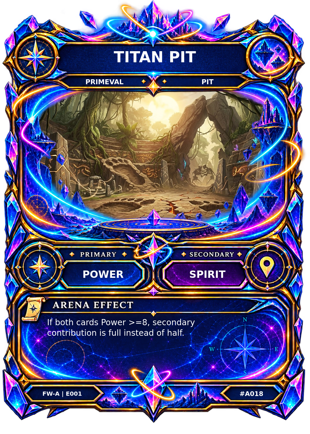 Rendered Titan Pit Arena card