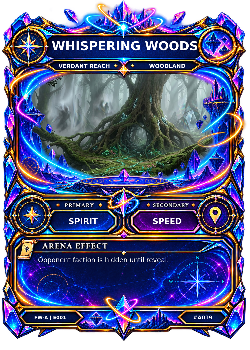 Rendered Whispering Woods Arena card