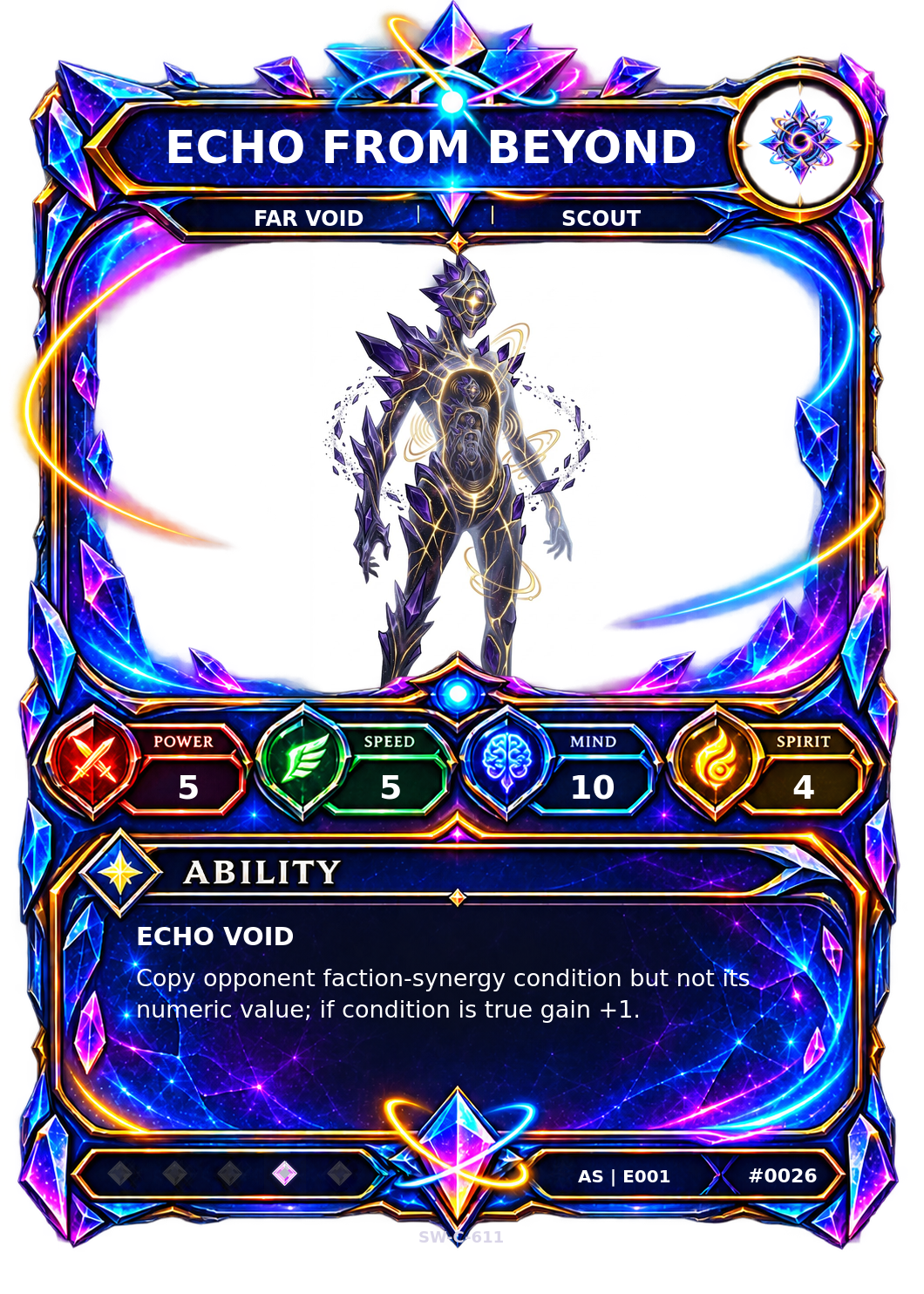 Rendered Echo from Beyond Ascendant Champion card