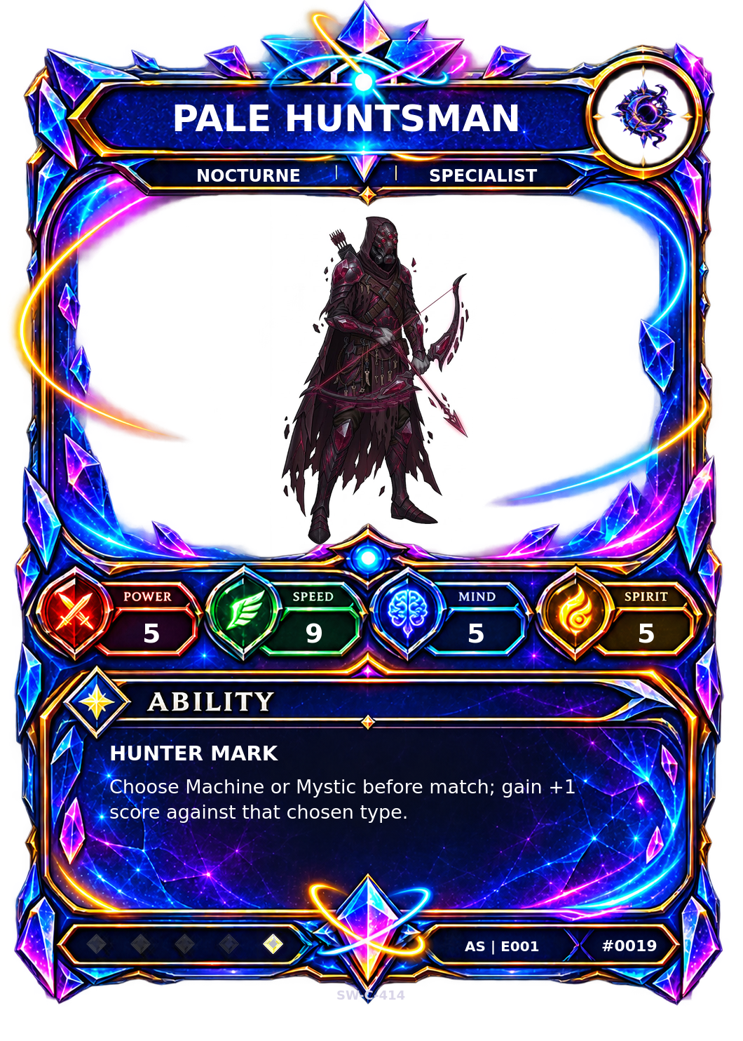 Rendered Pale Huntsman Ascendant Champion card