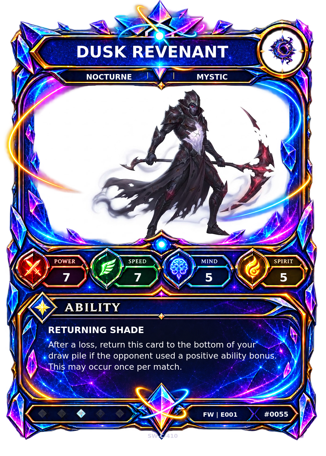 Rendered Dusk Revenant Base Champion card