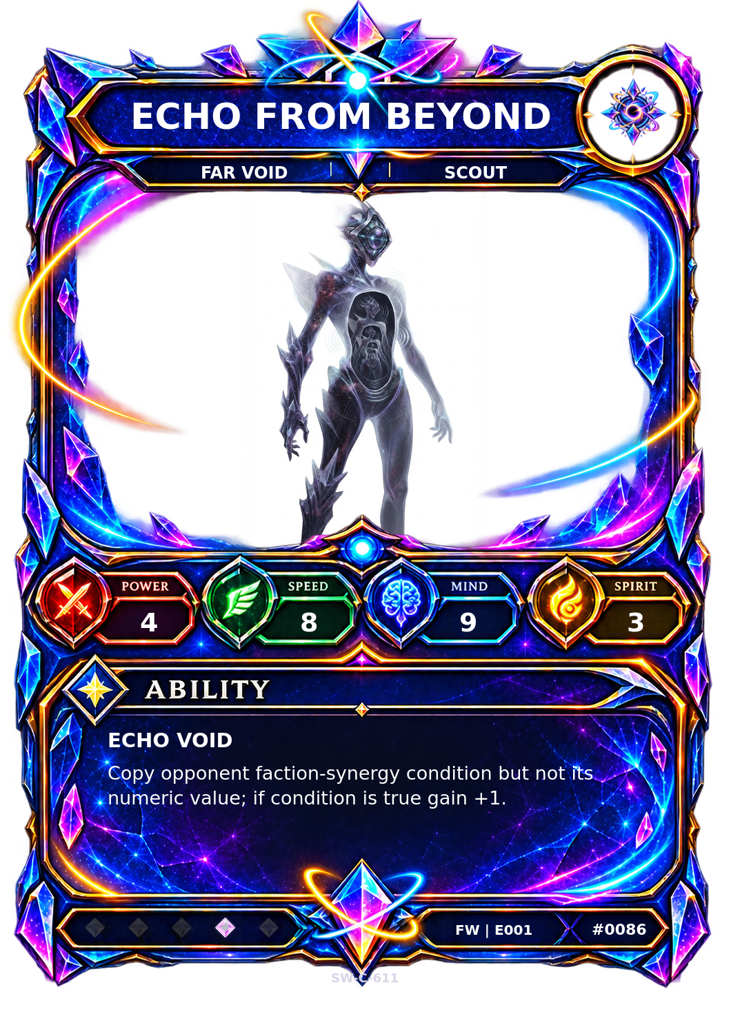Rendered Echo from Beyond Base Champion card