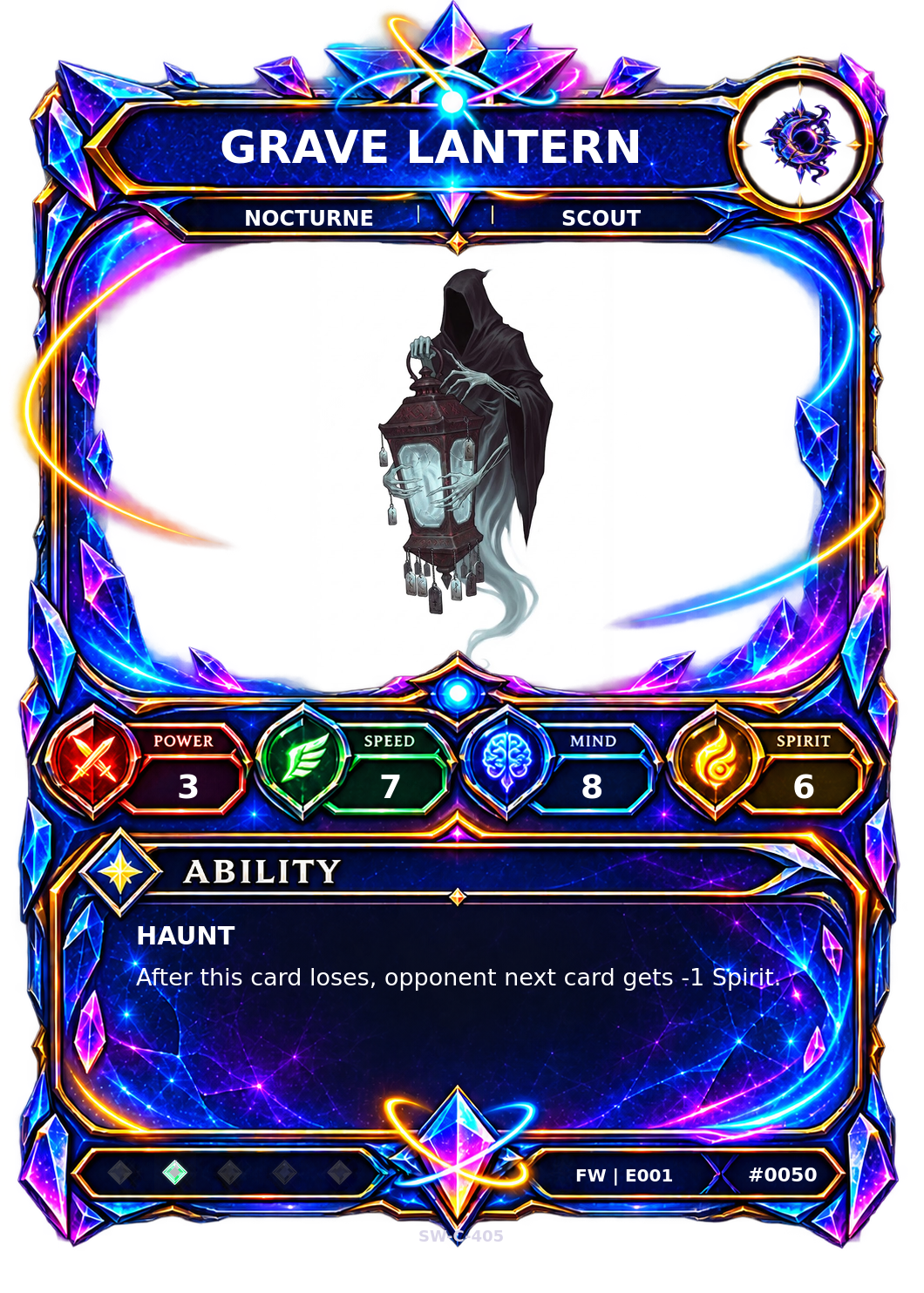 Rendered Grave Lantern Base Champion card