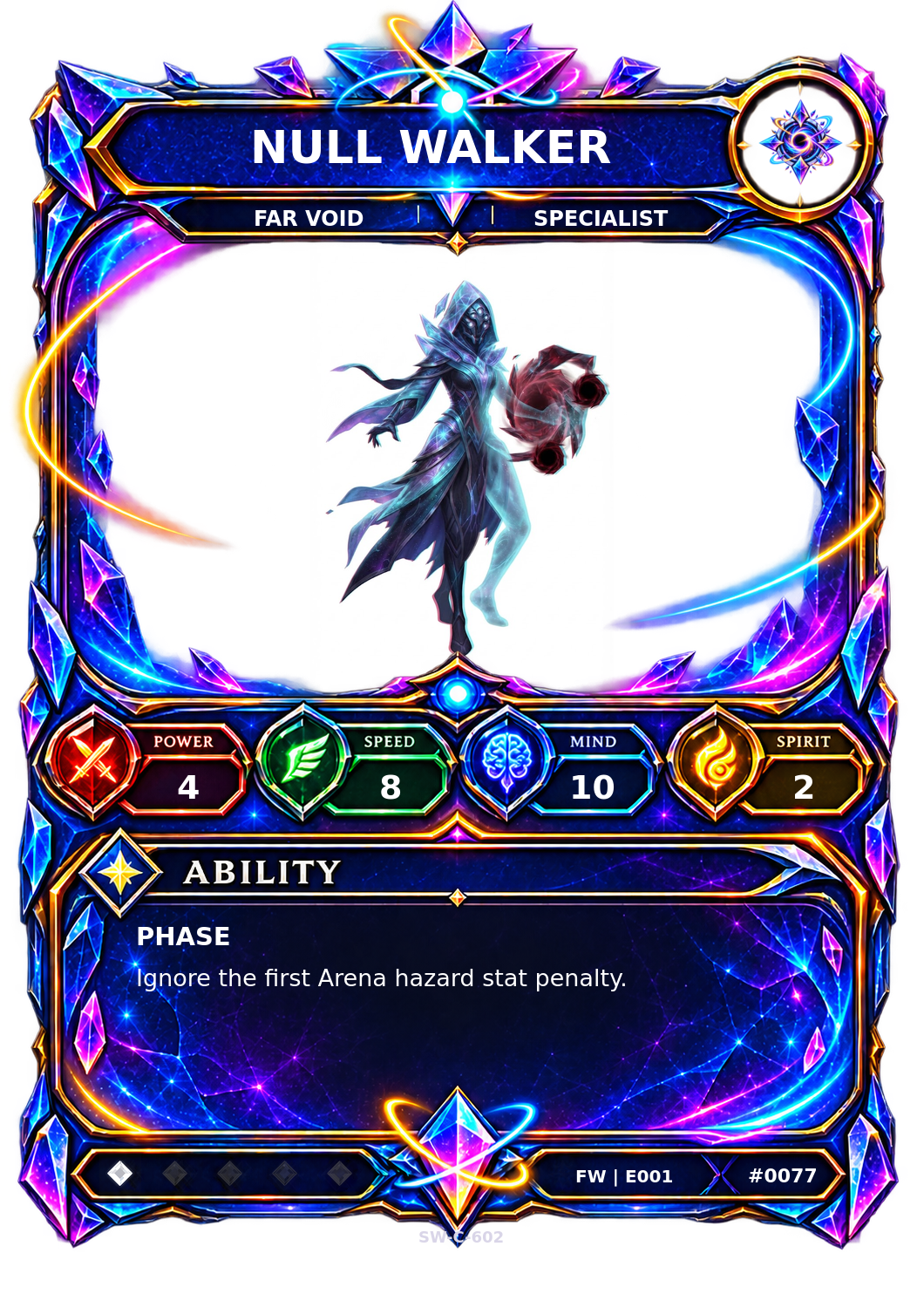 Rendered Null Walker Base Champion card