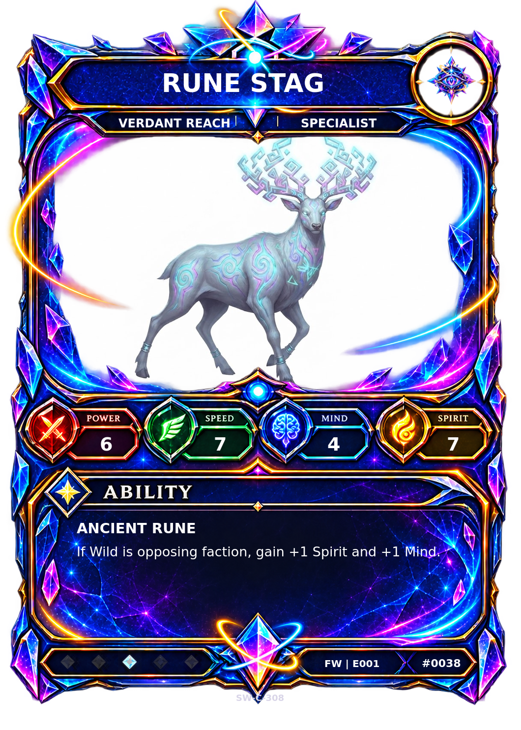 Rendered Rune Stag Base Champion card
