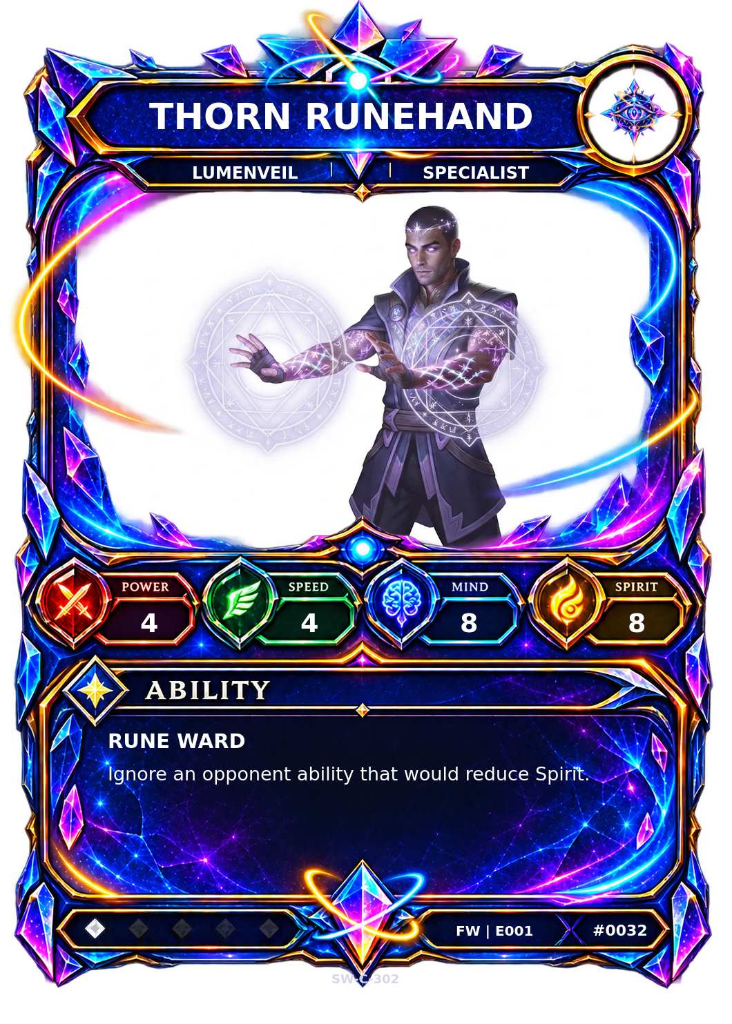 Rendered Thorn Runehand Base Champion card