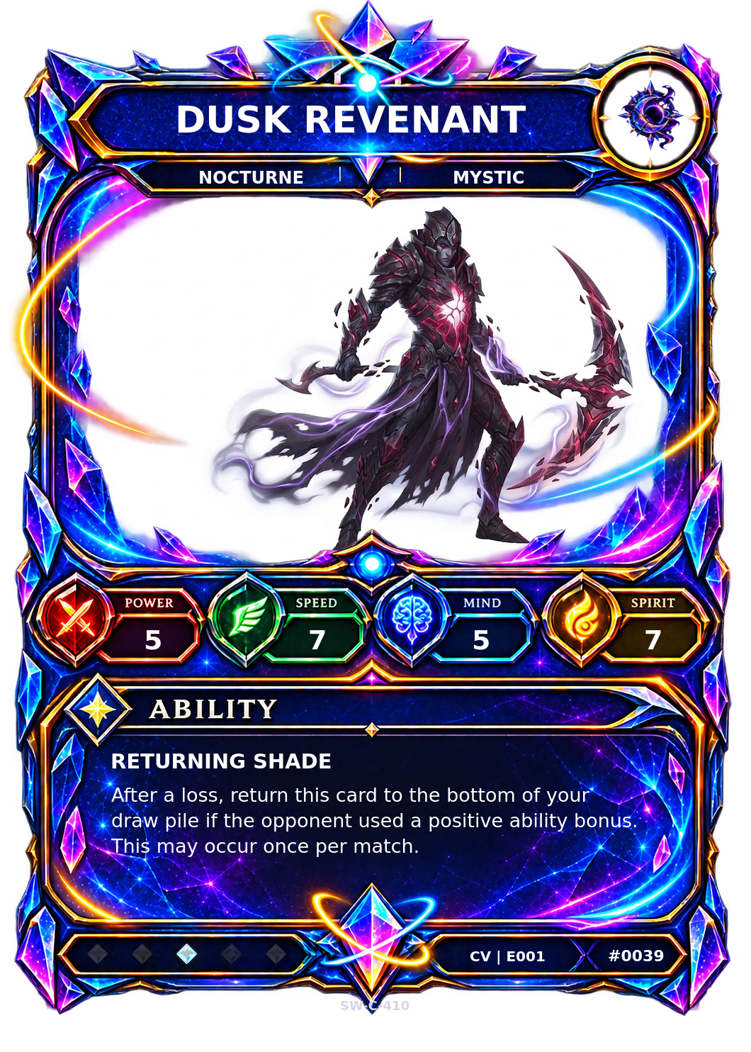 Rendered Dusk Revenant Convergence Champion card