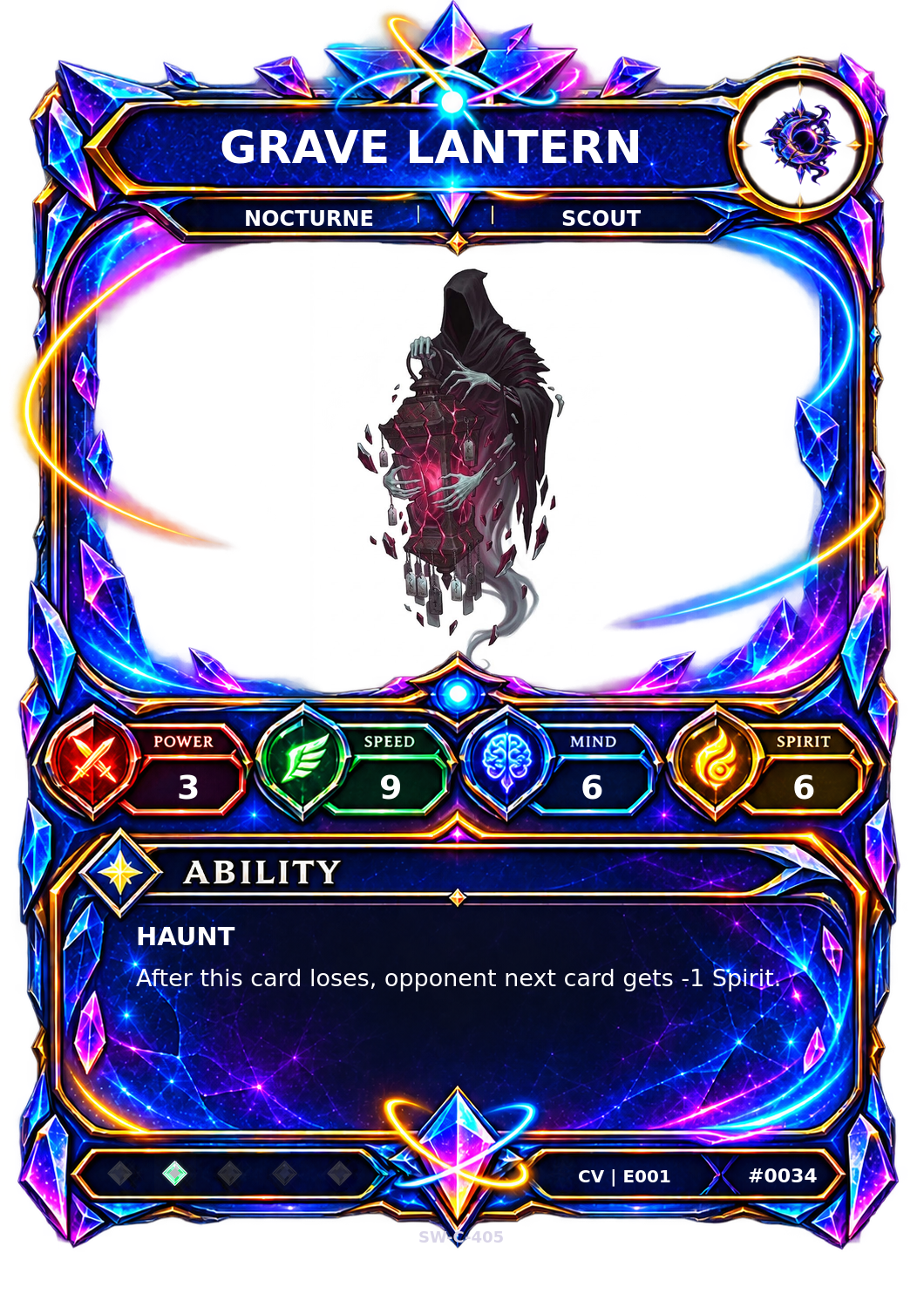 Rendered Grave Lantern Convergence Champion card