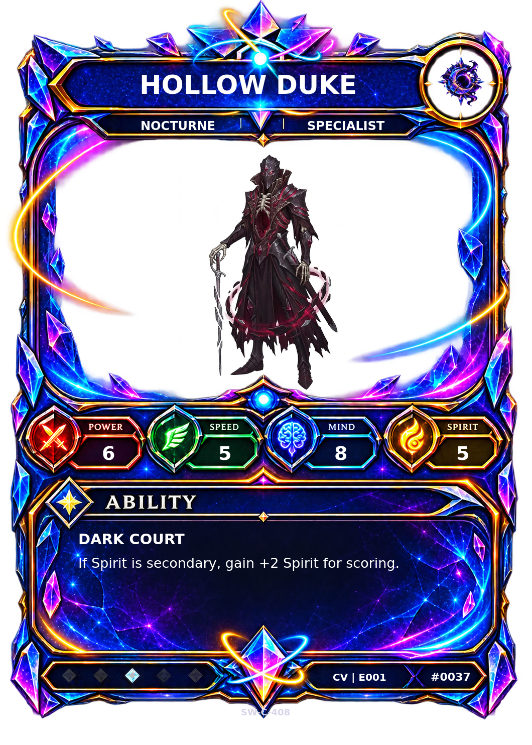 Rendered Hollow Duke Convergence Champion card