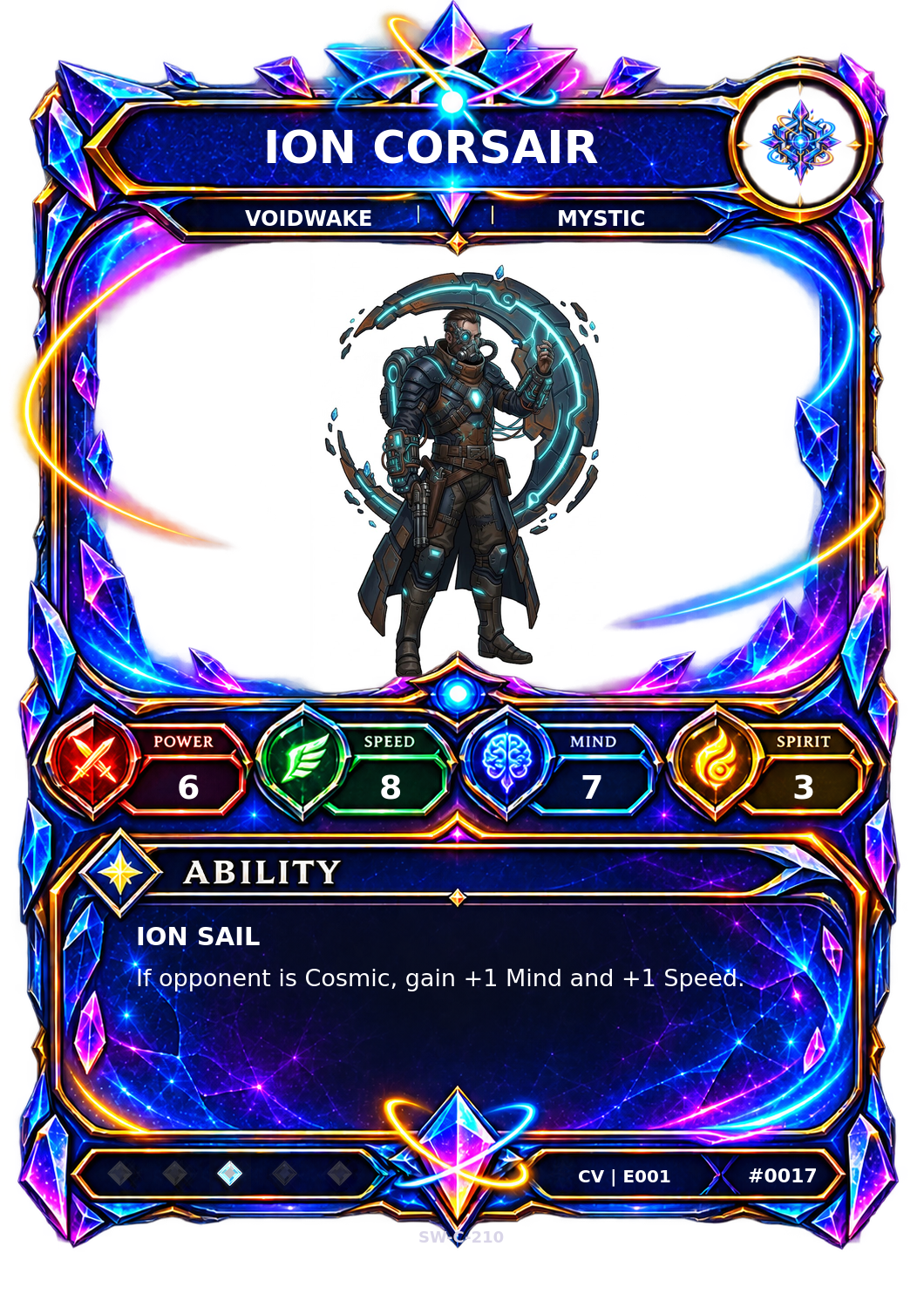 Rendered Ion Corsair Convergence Champion card