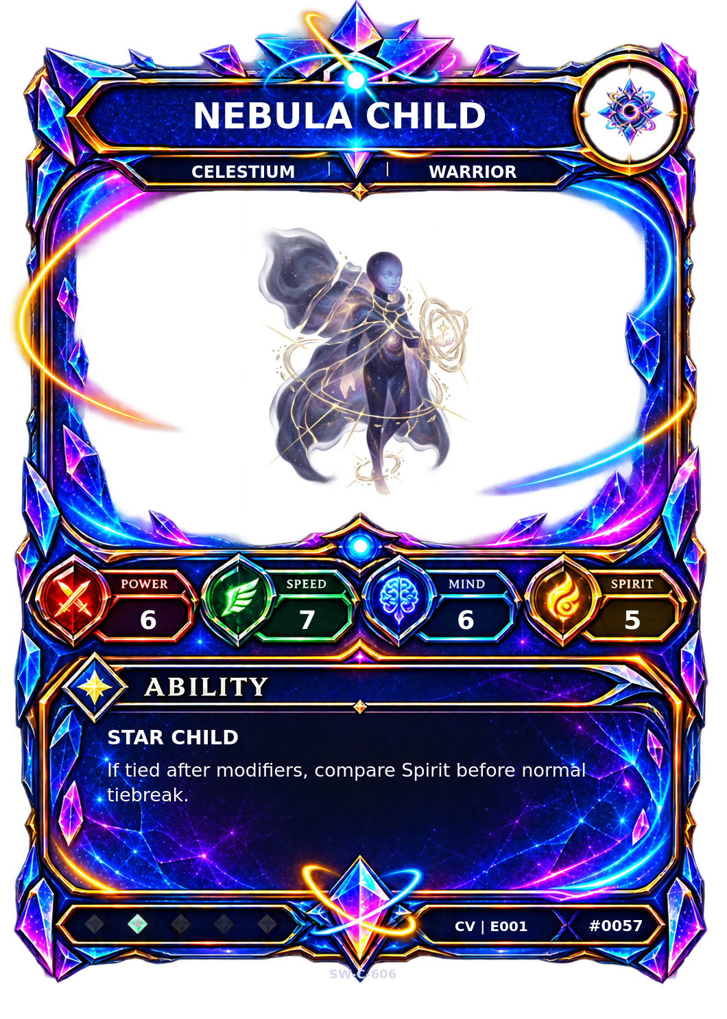 Rendered Nebula Child Convergence Champion card