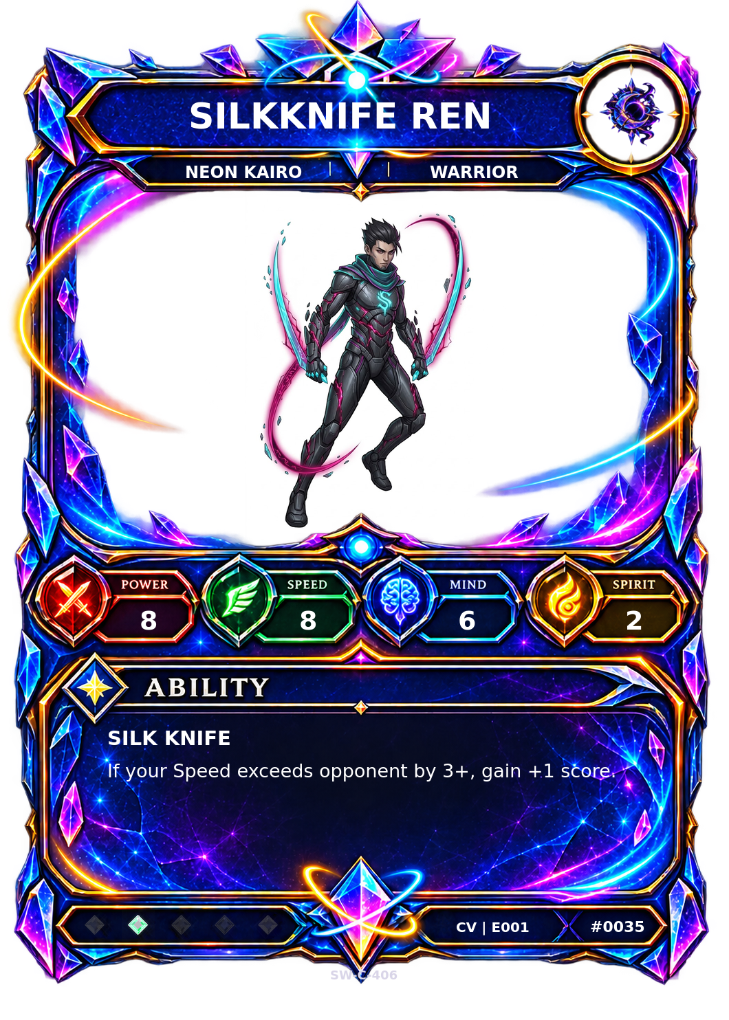Rendered Silkknife Ren Convergence Champion card