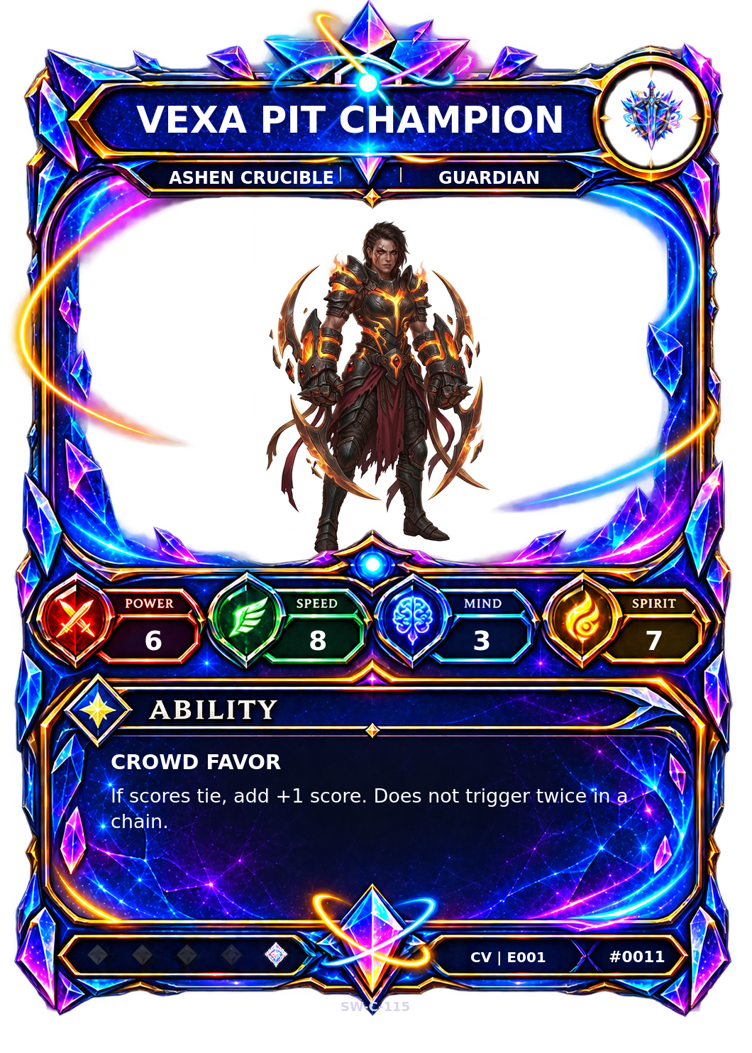 Rendered Vexa Pit Champion Convergence Champion card