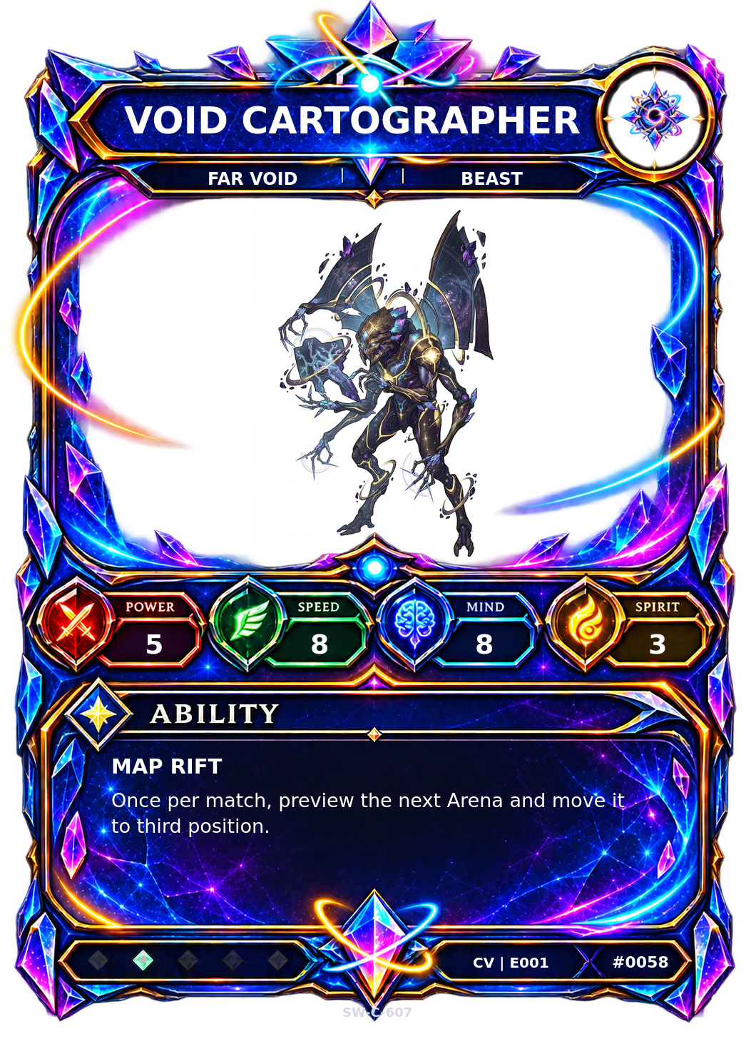 Rendered Void Cartographer Convergence Champion card