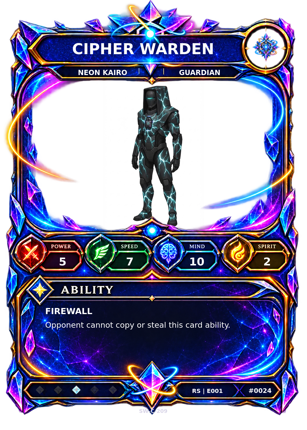 Rendered Cipher Warden Resonance Champion card