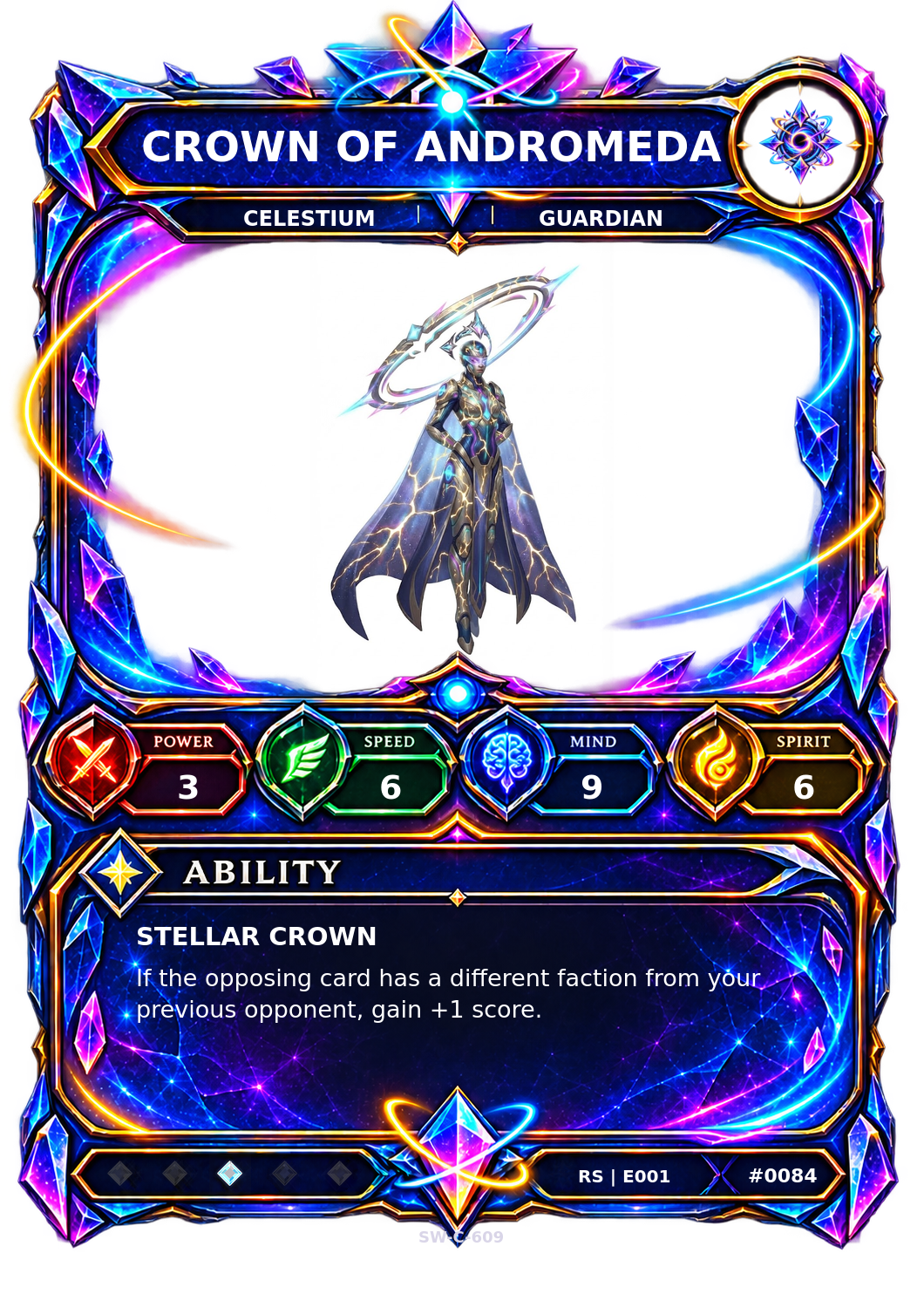 Rendered Crown of Andromeda Resonance Champion card