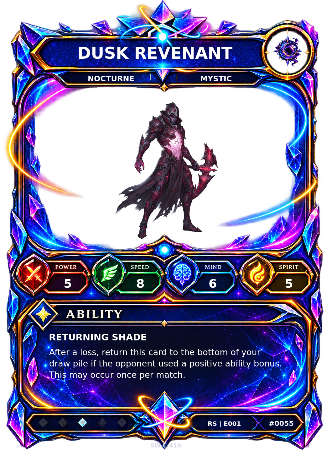 Rendered Dusk Revenant Resonance Champion card