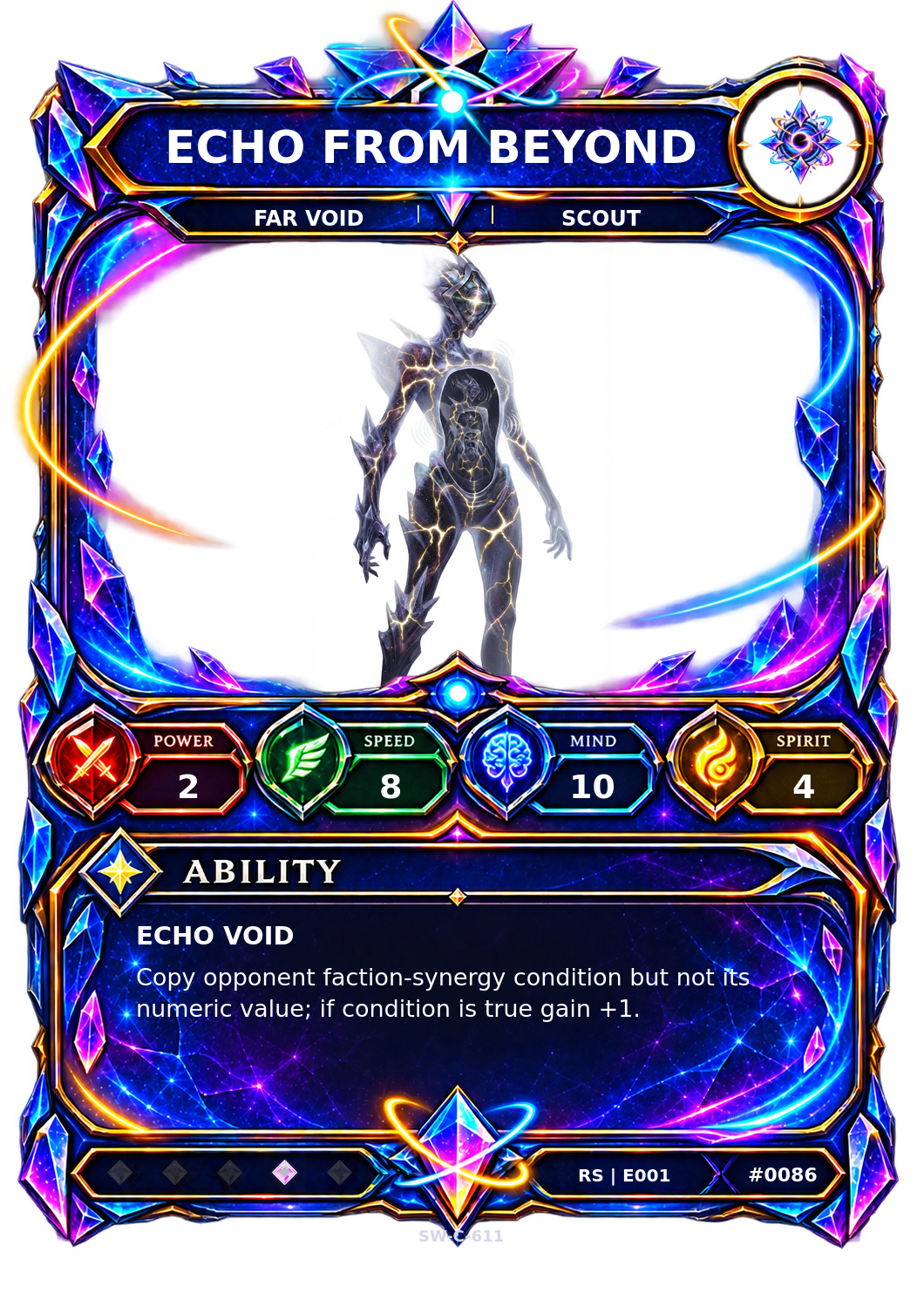 Rendered Echo from Beyond Resonance Champion card