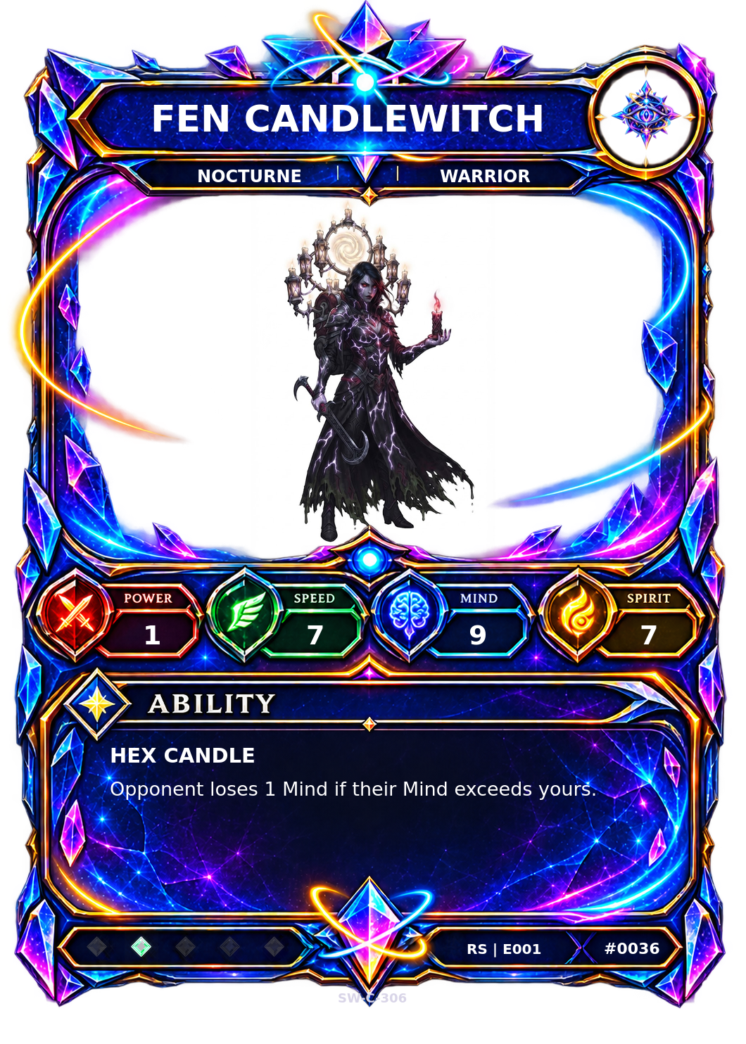 Rendered Fen Candlewitch Resonance Champion card