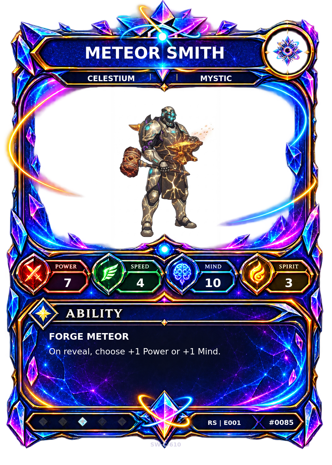 Rendered Meteor Smith Resonance Champion card