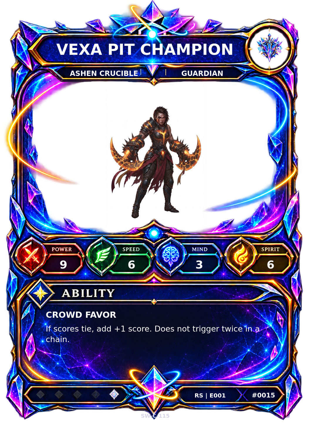 Rendered Vexa Pit Champion Resonance Champion card