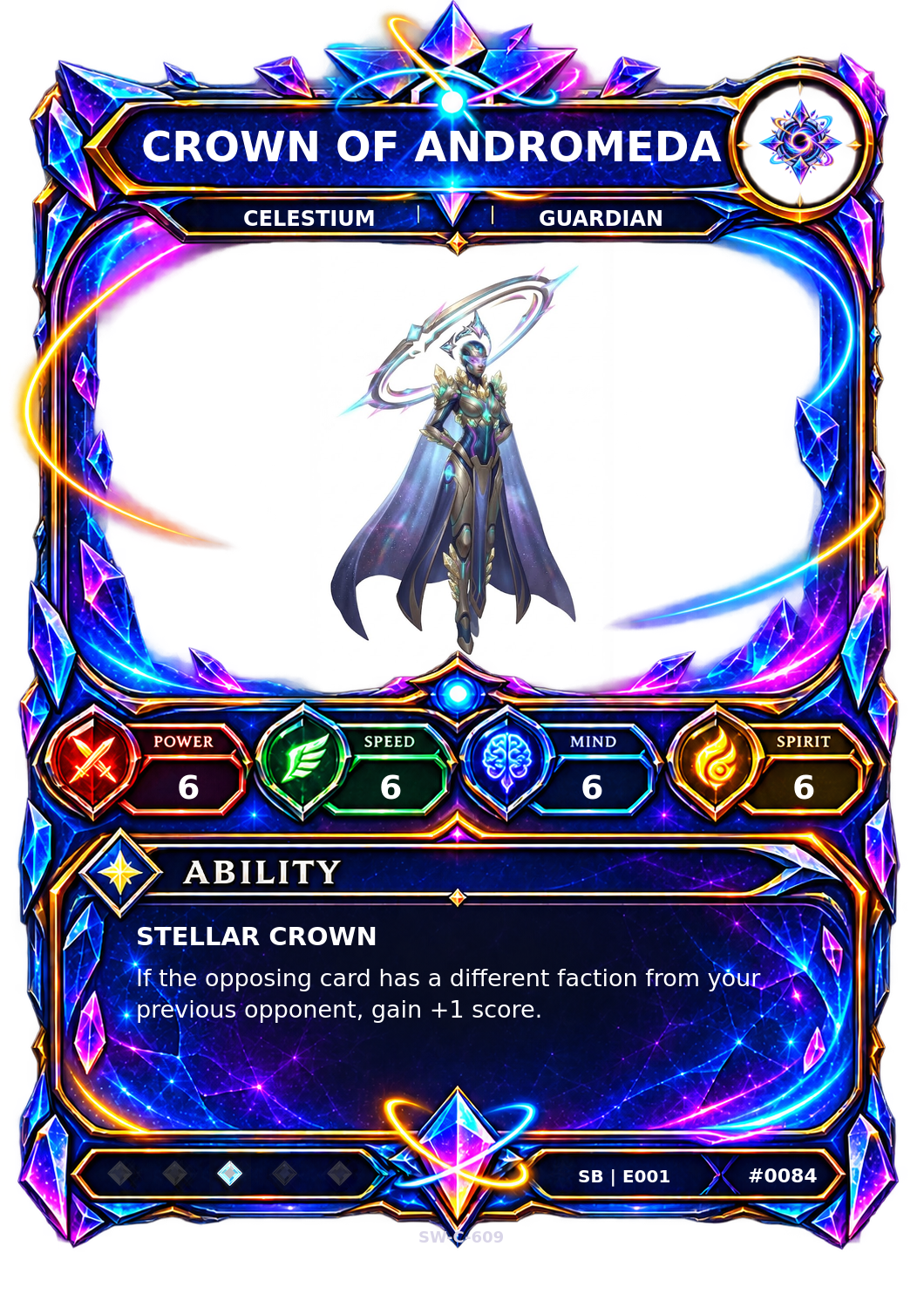 Rendered Crown of Andromeda Shardbound Champion card
