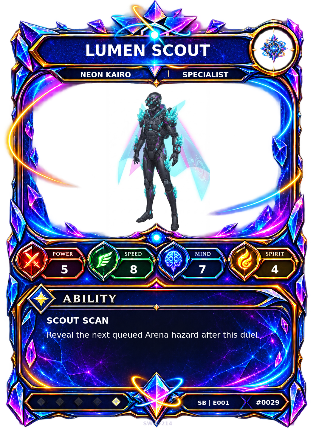 Rendered Lumen Scout Shardbound Champion card