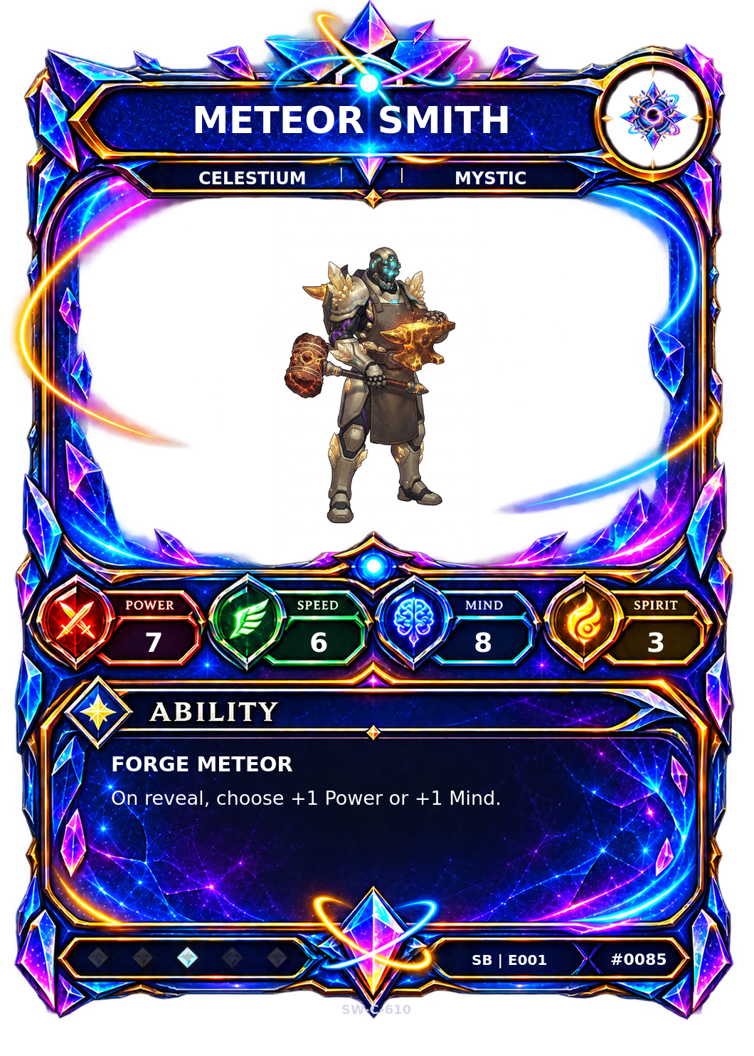 Rendered Meteor Smith Shardbound Champion card