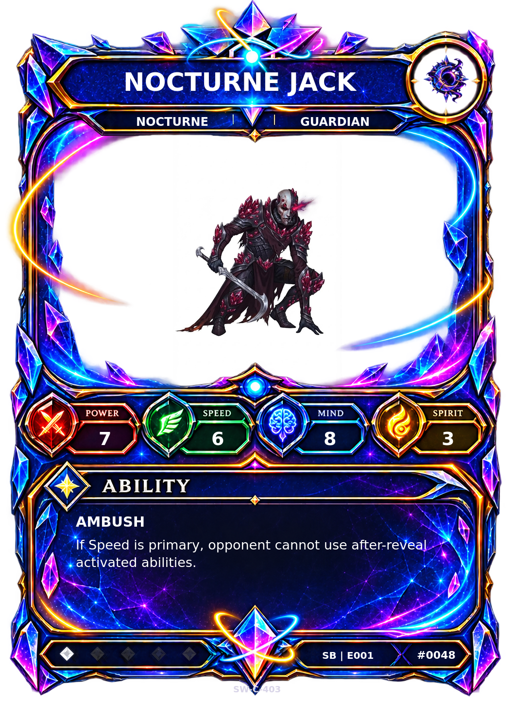 Rendered Nocturne Jack Shardbound Champion card