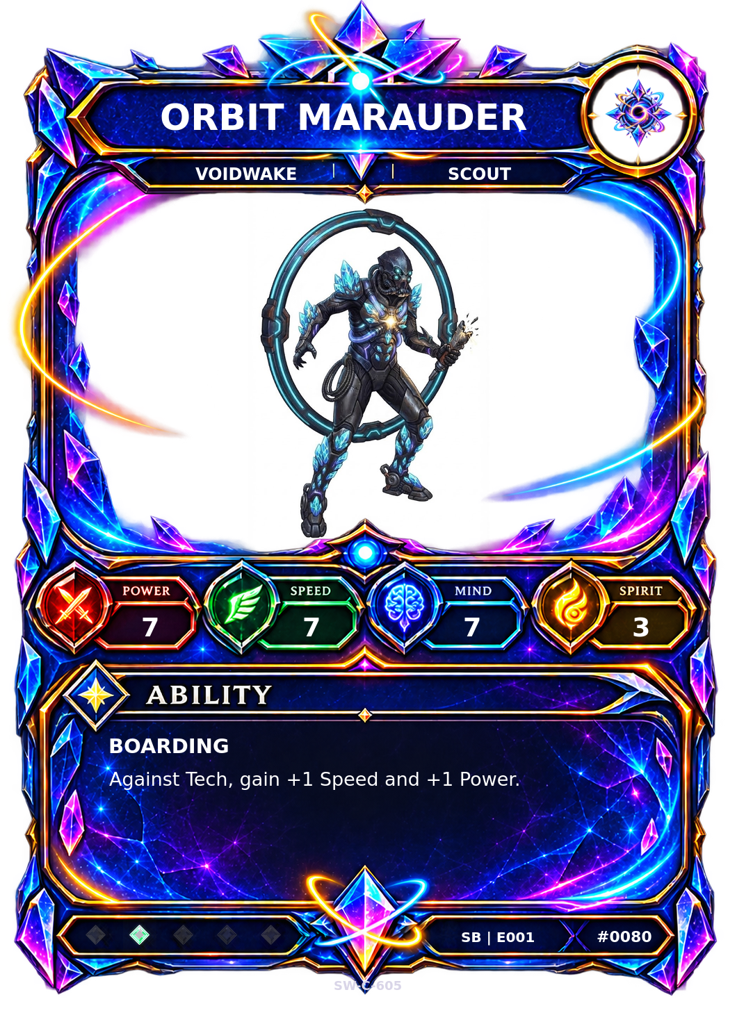 Rendered Orbit Marauder Shardbound Champion card