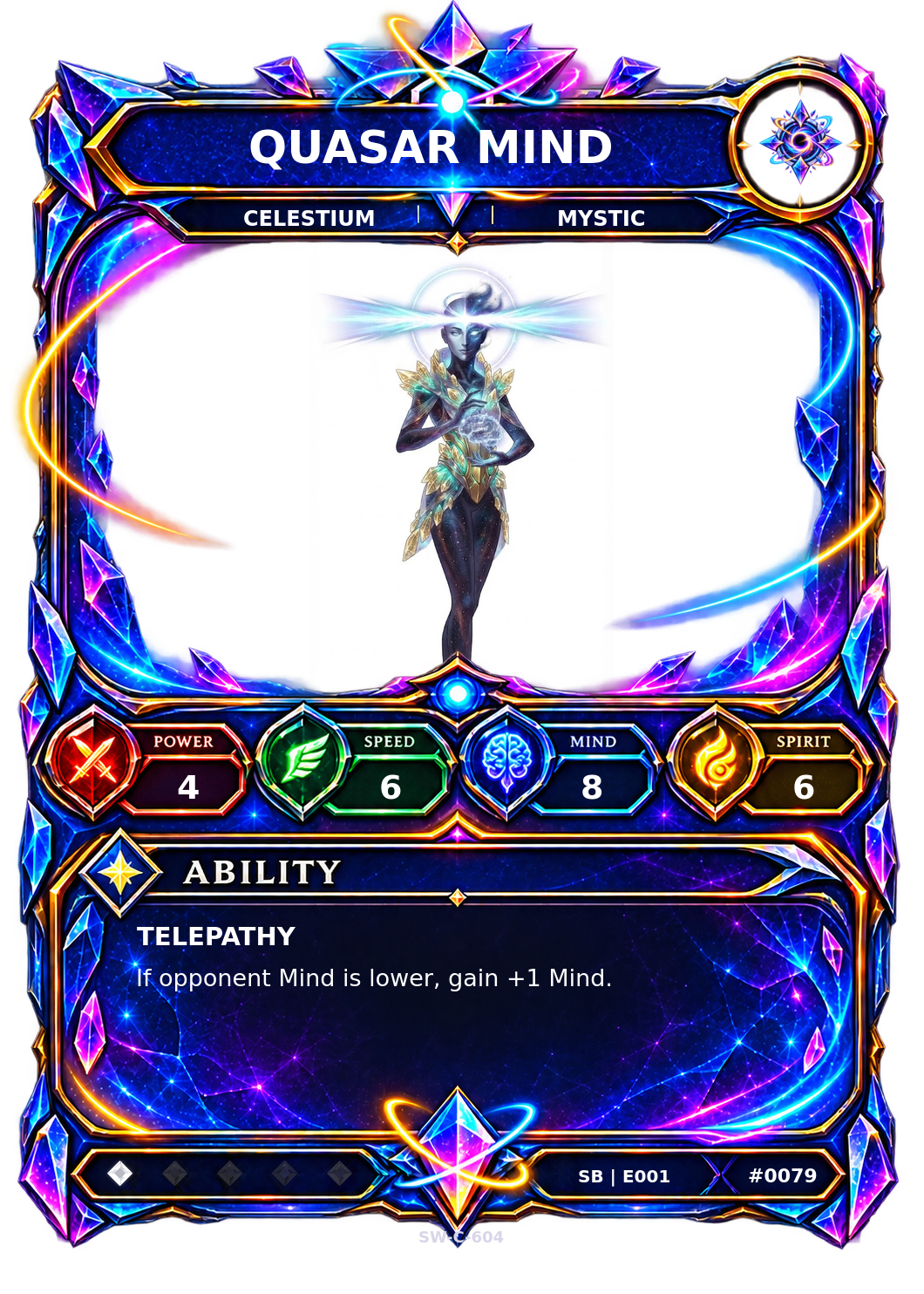 Rendered Quasar Mind Shardbound Champion card