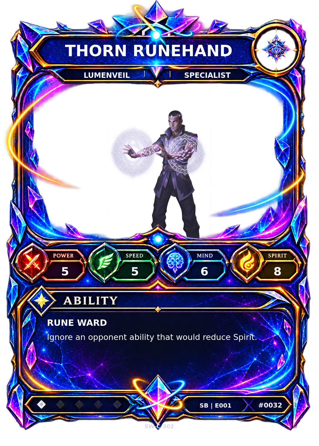 Rendered Thorn Runehand Shardbound Champion card
