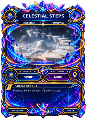 Rendered Celestial Steps Arena card