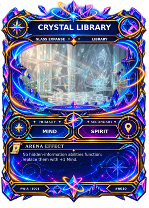 Rendered Crystal Library Arena card